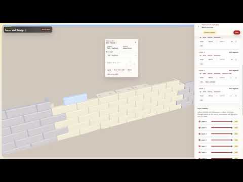 EasyBlock Wall Design Demo | 3D Wall Planning Made Simple
