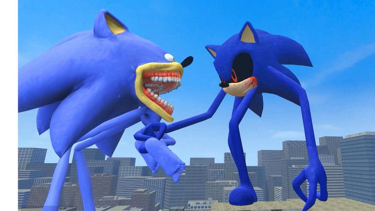 NEW NIGHTMARE SONIC SMILEY'S VS ALL SHIN SONIC TAPES AND SONIC WORM IN GARRY'S MOD!