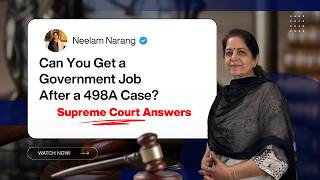 Acquitted in a Dowry Case? Supreme Court Clears Your Path to a Government Job. ⚖️