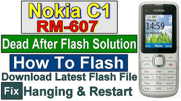 Nokia C1-01 Latest Flash File | Nokia C1 Firmware | RM-607 Dead After Flash | White Display Solution