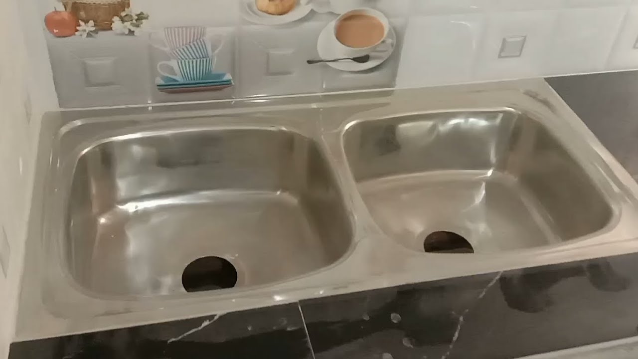 Kitchen sink fitting Kitchen sink installation process किचन में शिंक कैसे फिट करें । YouTube