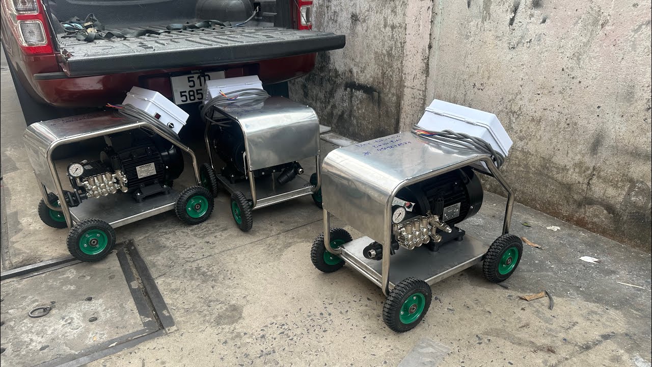 Bàn Giao 3 Máy rửa về Bến Tre 200 Bar 21 Lít | 0932944911