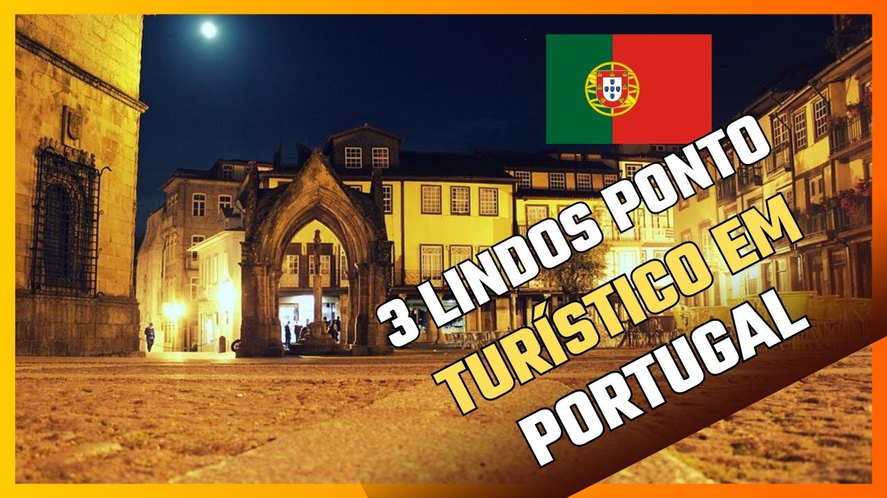 Centro histórico de Guimarães em Portugal.
