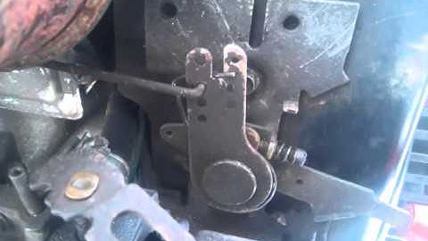 Tecumseh throttle spring not working