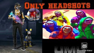 Only Headshots... Free Fire Lovers Comment Below