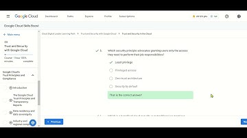 Trust and Security with Google Cloud Quiz - 1 | Google CDL Quiz answer #googlecloud