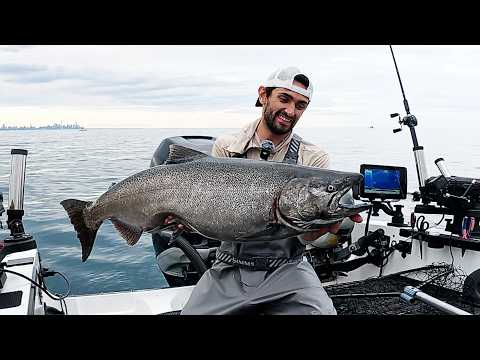 Jigging King Salmon on Lake Ontario - Spoons and Plastics
