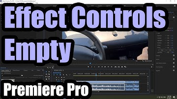 Why Effect Controls is not showing anything in Premiere Pro? (Basic Tutorial)