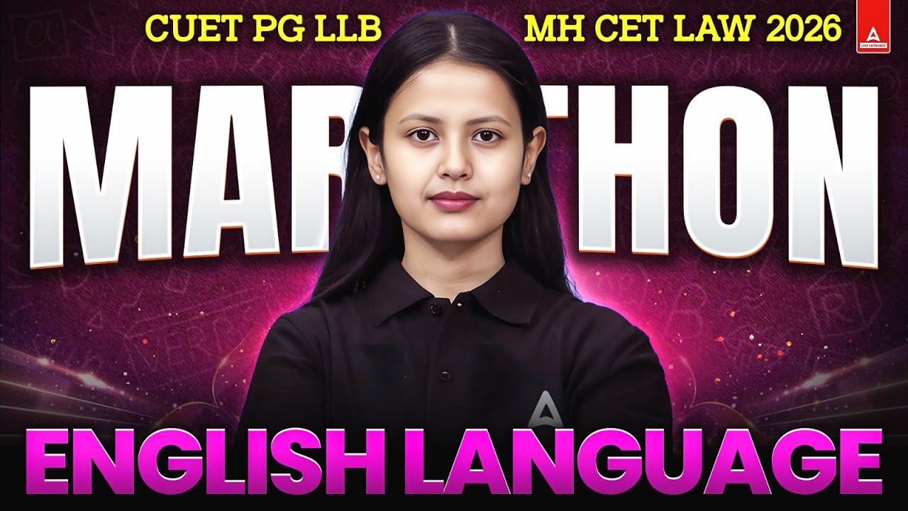 CUET PG LLB & MHCET Law 2026 | English | Marathon | Lakshya Series For ...