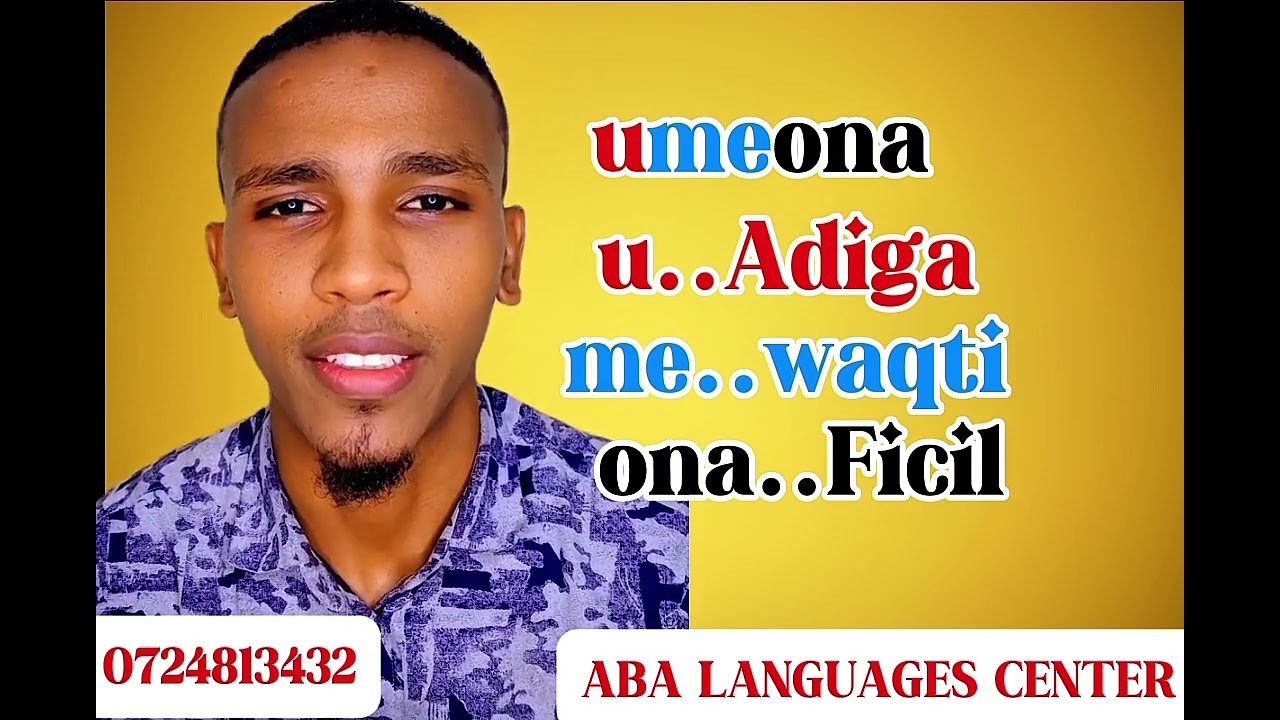 Learn Kiswahili in easy way: Kubaro Sawaaxiliga si fudud