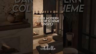 bloxburg dark modern color scheme inspo 🎨 #roblox #bloxburg #bloxburgcolorscheme #bloxburgcolorcode