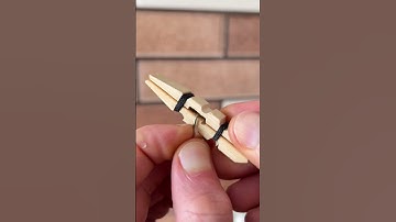 Top idea of a wooden clothespin