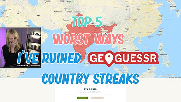 Top #5 WORST Geoguessr Country Streak FAILS