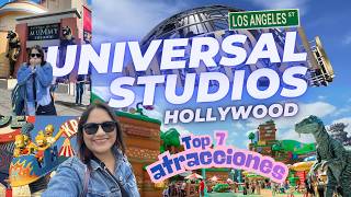 Universal Studios Hollywood: 7 atracciones en UN DÍA | GUÍA COMPLETA: Mario Kart, Jurassic Park