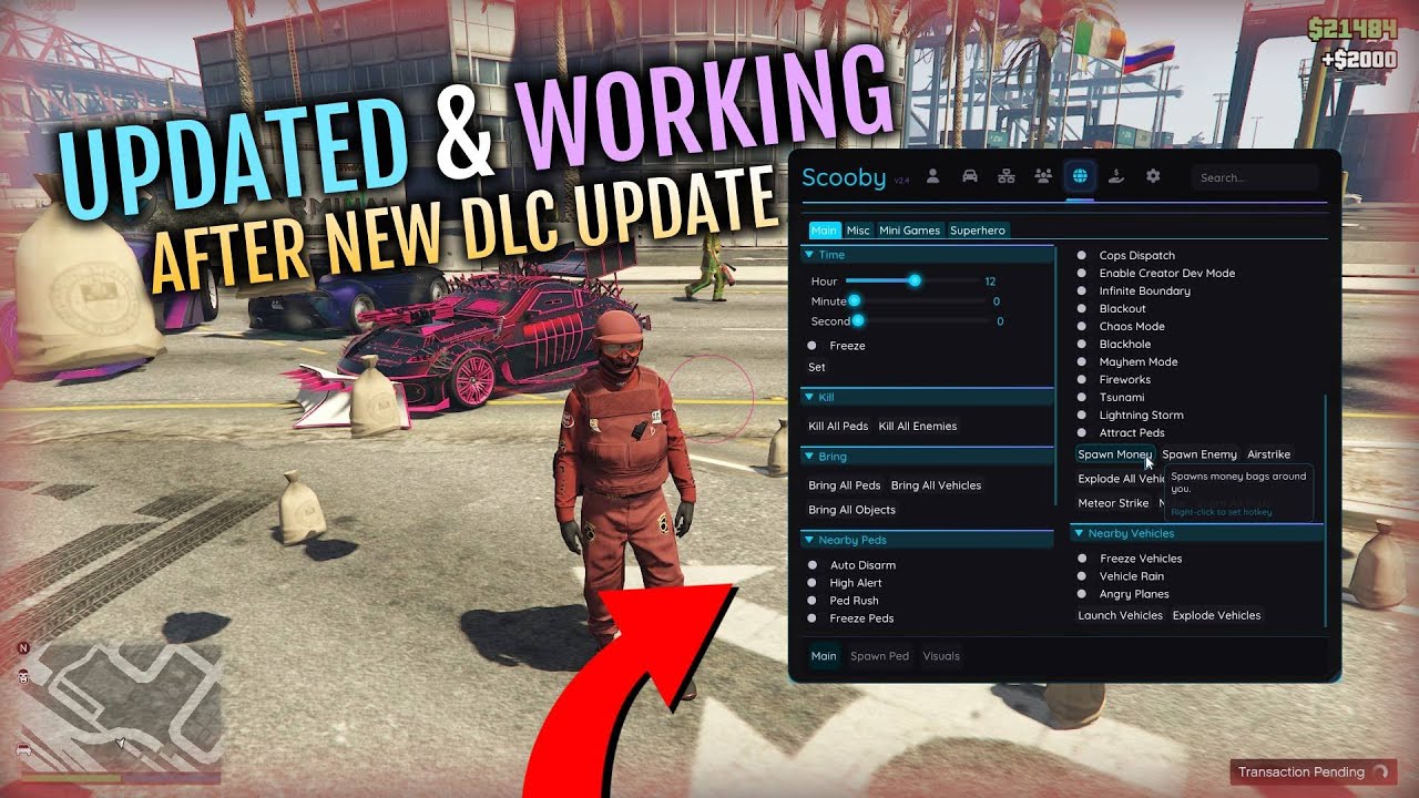Scooby Menu UPDATED After The Safehouse In The Hills DLC GTA 5 