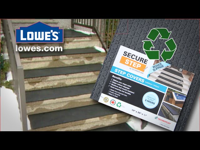 Couvre-marche en caoutchouc recyclé Secure Step Technoflex antidérapant, 24  po de long x 8 po de large S00824