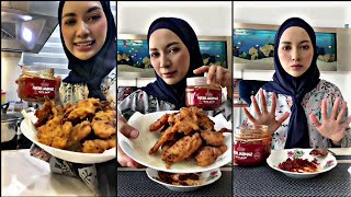 Malas Makan Nasi.. Zara Zya Masak Cekodok Sambal Bilis Garing