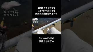 ハートデザインのフェザーは釣れすぎる…！#エリアトラウト #足柄