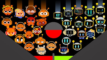 Incredibox Sprunki Oren vs Fun Bot Team Marble Race In Algodoo — Who Will Win?