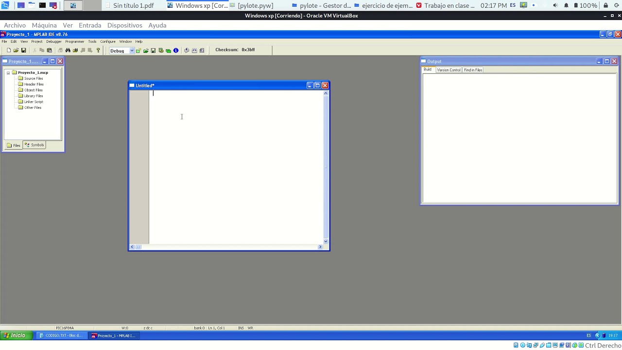 Compilación en MPLAB y simulación en Proteus - PIC16F84A