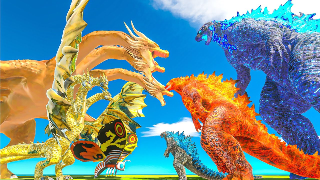 Team King Ghidorah x Mothra vs Team Thermo Godzilla x Godzilla 2021 - ARBS