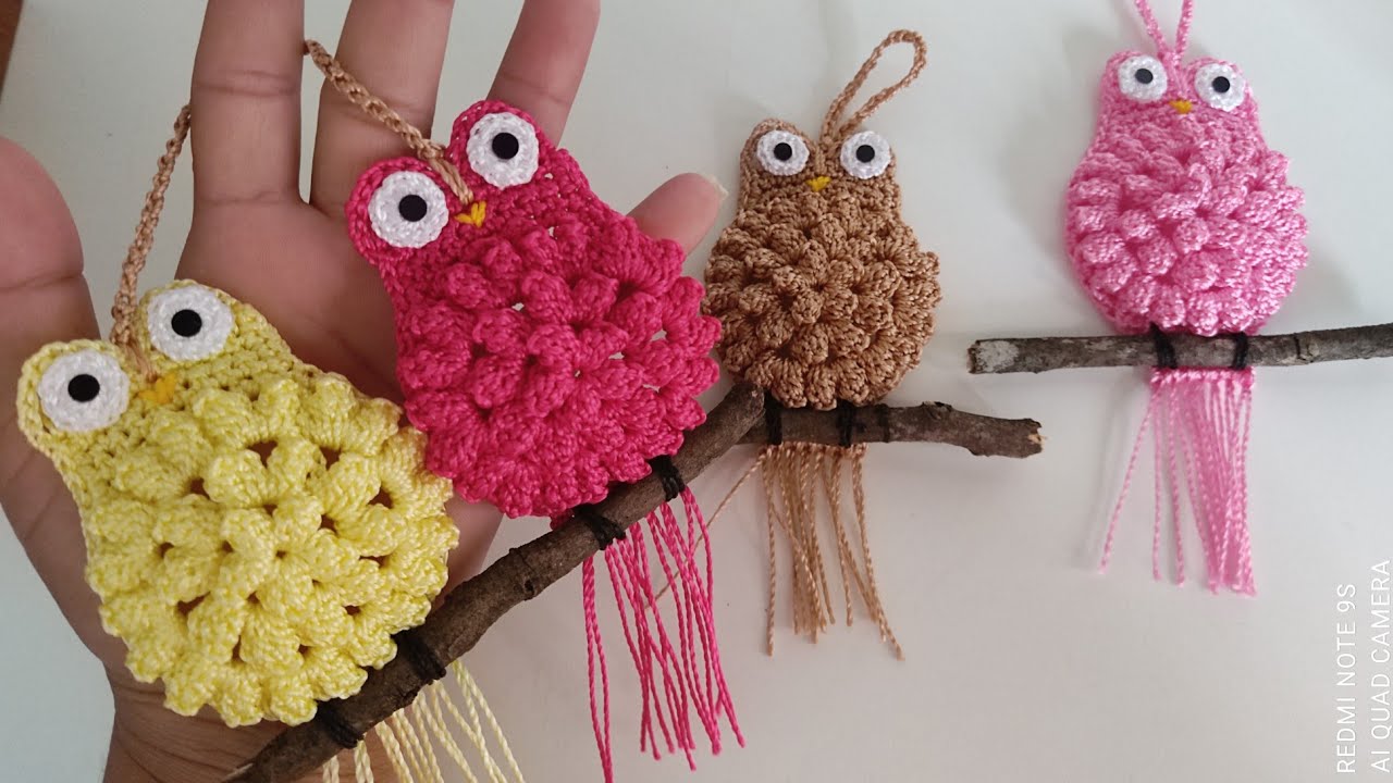 corujinha em crochê