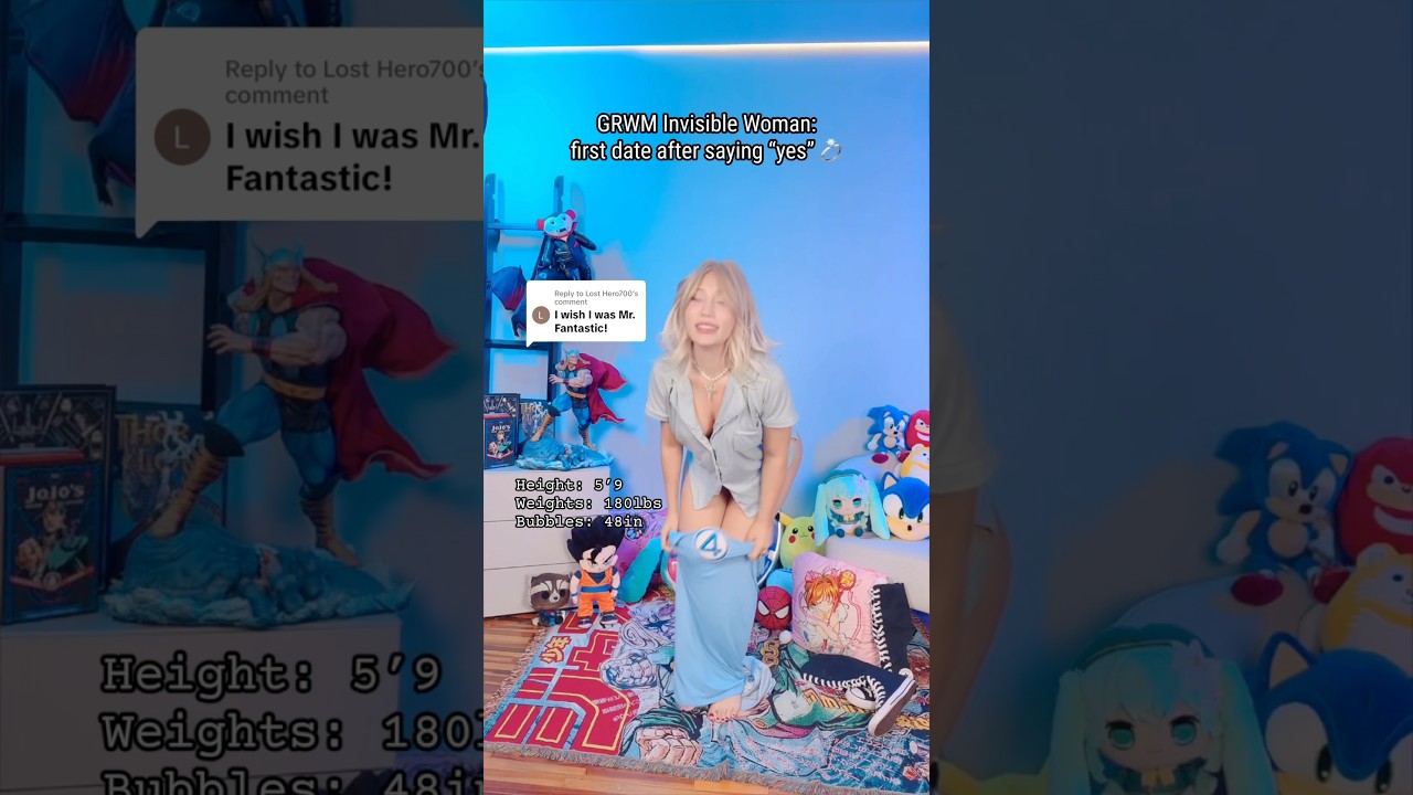 Invisible Woman Waifu Era 😳#cosplay #cosplayer #marvelrivals #animegirl #grwm