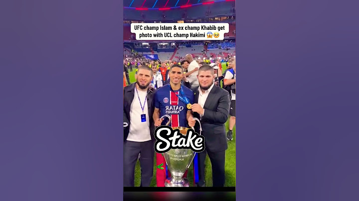 UFC Stars Khabib & Islam Meet UCL Champ Hakimi 🤯🔥 (Fans Go Crazy!) #ufc #khabib #ucl