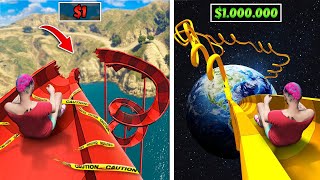 ПРОКАЧАЛ ВОДНУЮ ГОРКУ за $1 ДО ВОДНОЙ ГОРКИ за $1.000.000 в ГТА 5 ОНЛАЙН (GTA 5 ONLINE)