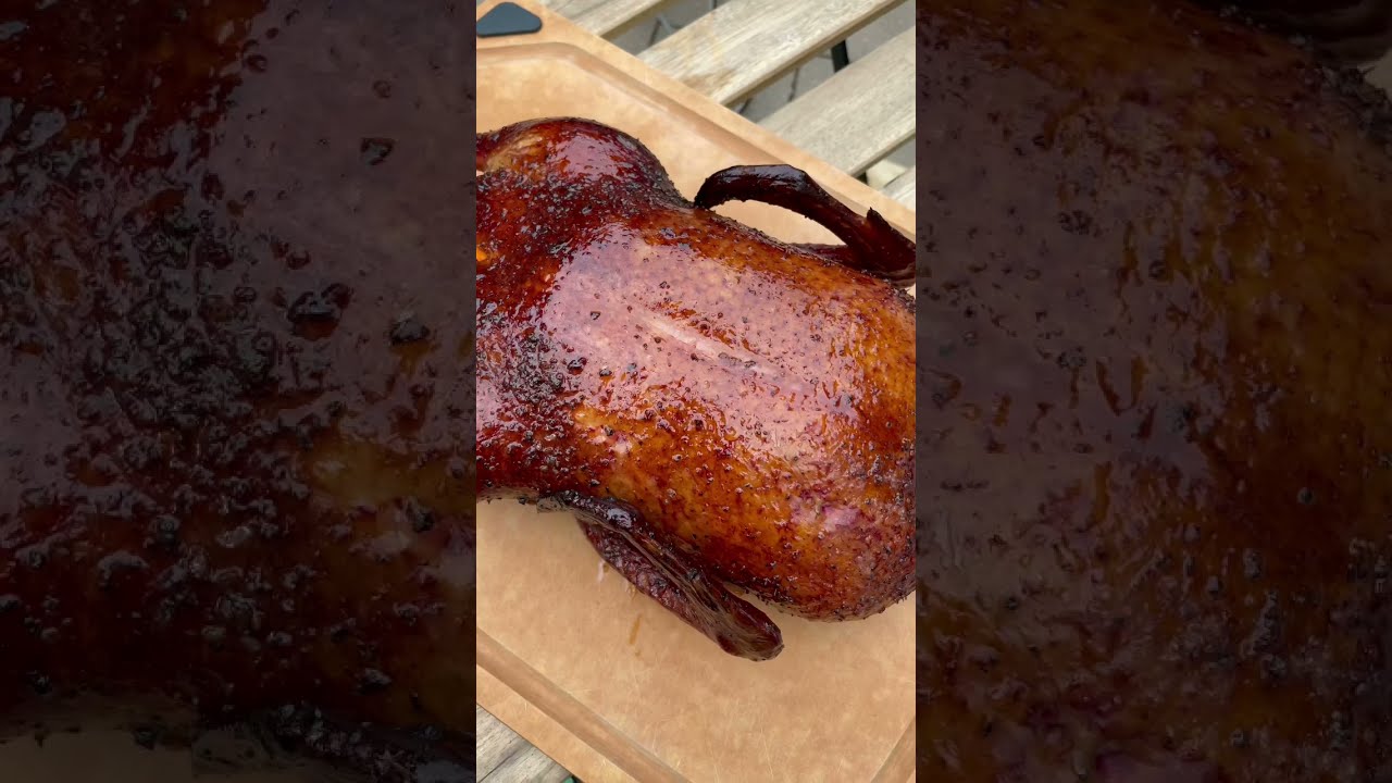 I smoked a whole duck. 
