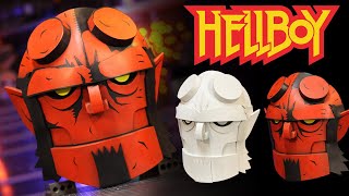 How to Make a Hellboy Mask - Comic Style - Free Foam Templates Perfect for Cosplay or Halloween