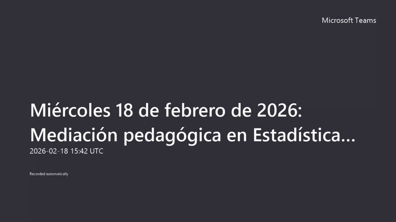 Matemática Mediación pedagógica en Estadística a partir de ítems de PISA