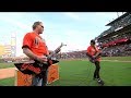 Metallica rocks national anthem before Yankees-Giants game