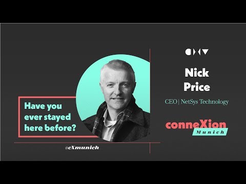 Customer-centric hotel experiences - Nick Price keynote at conneXion Munich