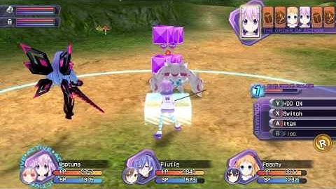 Chouji Jigen Game Neptune Re;Birth1 PC - Iris Heart & Purple Heart