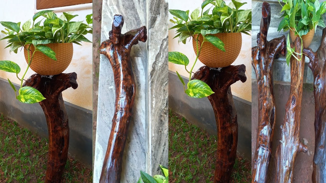 Making wood plant stand How to make indoor plant stand Time Farming