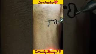 लव टट कस डर कर How To Draw Love Breakup Tattoo Tattoo Tik Tok Tik Tok Video
