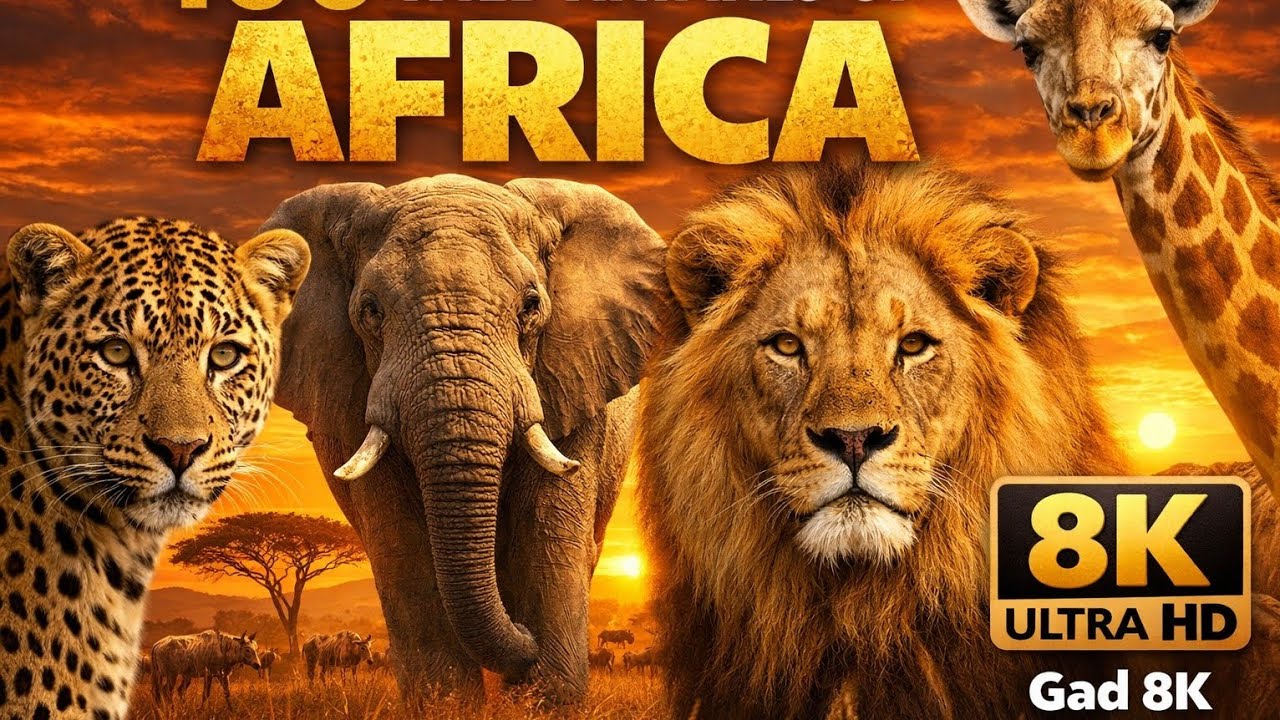 African Savanna Wildlife in 8K Ultra HD 🦬🦅🦓