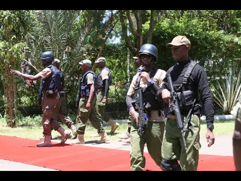 RECCE SQUAD IN ACTION AS UHURU LEAVES PARLIAMENT BUILDINGS