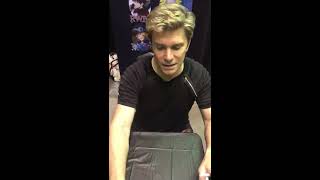 I talk with Vic Mignogna while he signs multiple characters @JustinsEpicVoiceRecordings