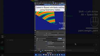 Culling attributes using geometry nodes in blender #blender #3d #gaming
