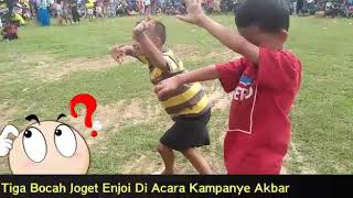 Lucu! Joget Tiga Bocah Ini Menarik Perhatian Ribuan Pengunjung