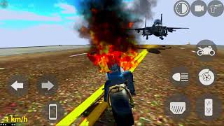 Indian bike rider 3d game | NEW CHALLENGE GHOST RIDER BIKE VS Jet fighter  screenshot 4