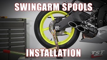 How to install Womet-Tech Swingarm Spools on a 2017+ Yamaha R6 by TST Industries