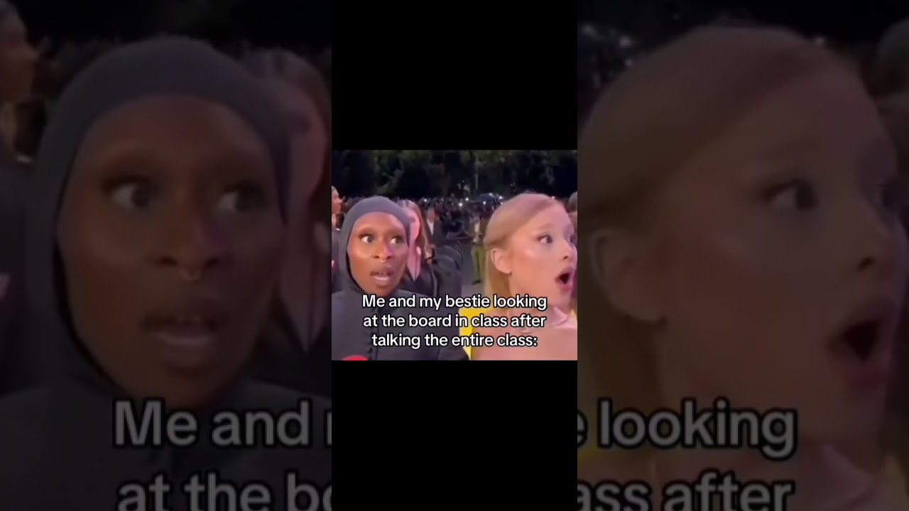 me and my bestie looking at the board in class after talking the entire class👹 