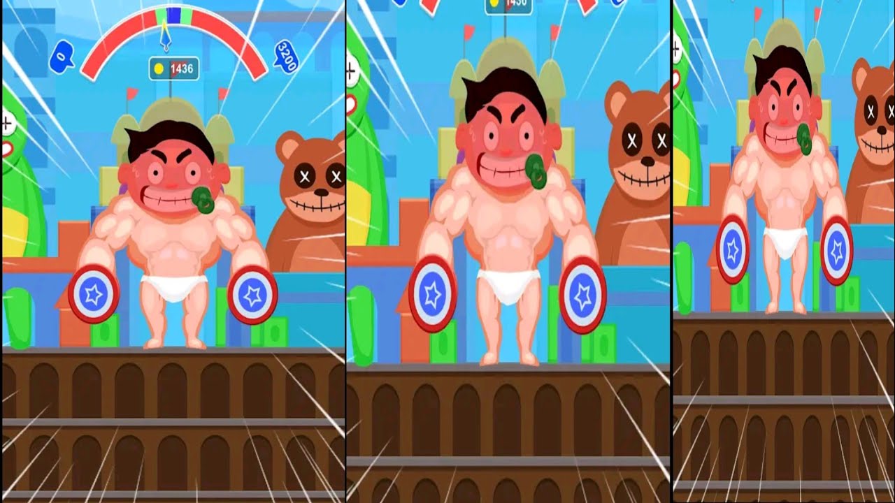 muscle boy game level 6-7 (bigdog games) - YouTube