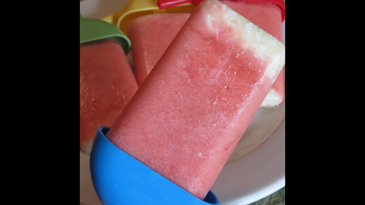 strawberry colada popsicles solero