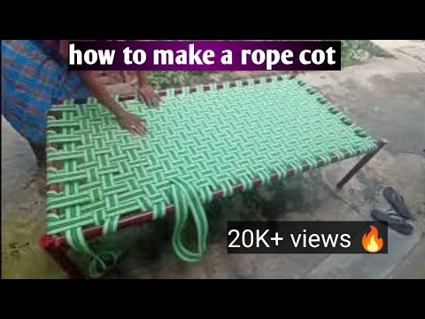 கயிறு கட்டில் பின்னுவதுஎப்படி how to make a rope cot#trending # ...