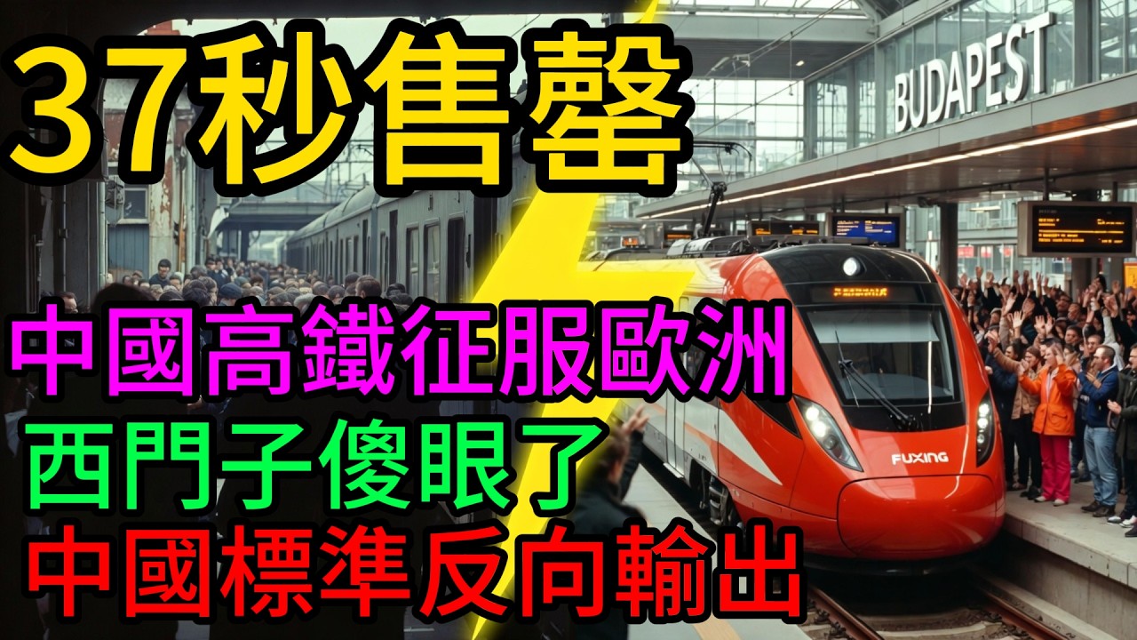 37秒搶空！中國高鐵殺入歐洲腹地，德國人破防了？從“徒弟”到“老師”的20年逆襲史！#中國高鐵#復興號#匈塞鐵路#基建狂魔#中國製造#一帶一路#CR400AF#歐洲鐵路效率#德國鐵路延誤#西門子