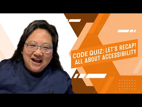Coding for Beginners: Code Quiz #155—Let's Recap: Key Tips on Web Accessibility